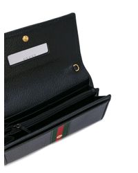 ophidia leather chain wallet