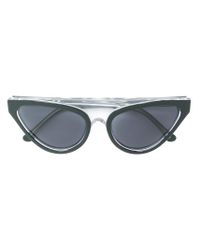 Occhiali da sole cat-eye di Alberta Ferretti in Nero | Lyst