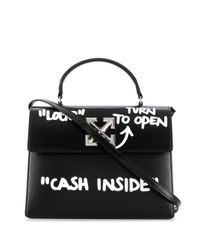 Off-White c/o Virgil Abloh Leder 'Jitney 2.8 Cash Inside' Handtasche in  Schwarz | Lyst AT