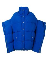 Junya Watanabe Blue Gesteppte Jacke