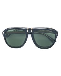 Gucci Clip On Lens Convertible Sunglasses in Black for Men - Lyst