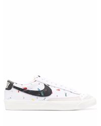 Zapatillas Blazer con manchas de pintura Nike de Cuero de color Blanco para  hombre | Lyst