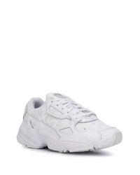adidas Leather Falcon Leopard Print Sneakers in White - Lyst
