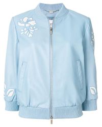 Veste bomber à détails de découpes Blugirl Blumarine en coloris Blue