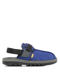 reebok blue slippers