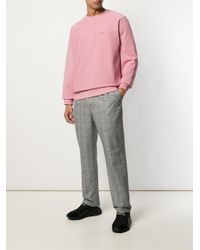Stussy Cotton Loose Fit Sweater in Pink & Purple (Pink) for Men - Lyst