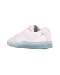 PUMA Glitter-finish Sneakers in Pink \u0026 Purple (Pink) | Lyst