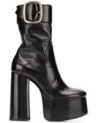 Botas de plataforma Billy Saint Laurent de Cuero de color Negro | Lyst