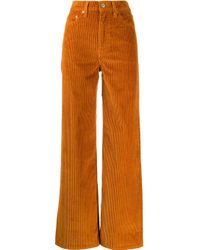 Levi's Corduroy Ribfluwelen Broek in het Oranje | Lyst NL