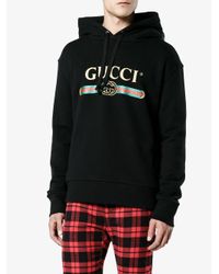 Gucci Felpa Con Lupo Ricamato in Black for Men | Lyst