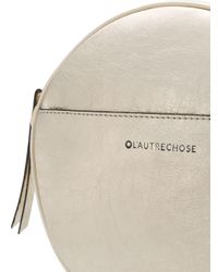 L'Autre Chose Metallic Circular Satchel Bag
