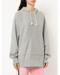 Champion Gray Oversized Hoodie