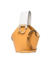 Danse Lente Natural Camel Johnny Mini Leather Bucket Bag