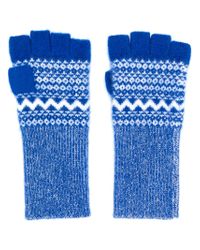 burberry gloves womens blue