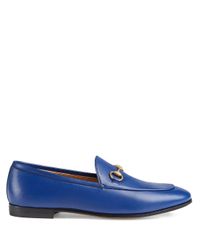Mocassino ' Jordaan'Gucci in Pelle di colore Blu | Lyst