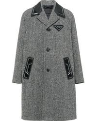 prada grey coat