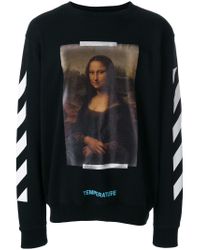 Off-White c/o Virgil Abloh Black Monalisa Sweatshirt for men