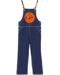 Tuta intera denim da Uomo di Burberry in Blu | Lyst