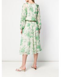 shayna floral print wrap midi dress