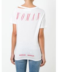 off white t shirt mirror mirror