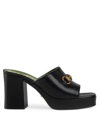 Gucci Muiltjes met dubbele G Bruin - Schoenen.nl