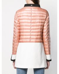 Parka bicolore Herno en coloris Pink