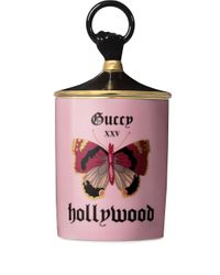 dæk undergrundsbane svinekød Gucci Butterfly Print Candle in Pink for Men - Lyst