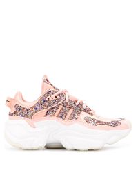 adidas Rubber Glitter Sneakers in Pink - Lyst