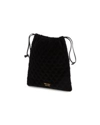 Prada Black Quilted Pouch
