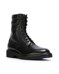 saint laurent paris combat boot