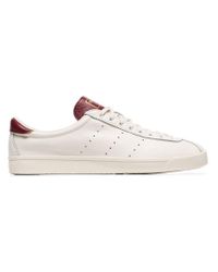 adidas White And Burgundy Lacombe Sneakers for Men - Lyst