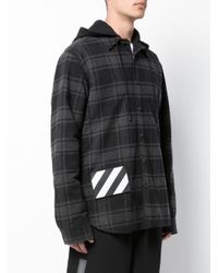Off-White c/o Virgil Abloh Jacke mit Karomuster in Black für Herren