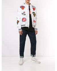 Chaqueta Nike/NBA Teams Supreme de Raso de color Blanco para hombre | Lyst