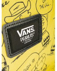 vans peanuts backpack yellow