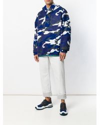 blue camo windbreaker