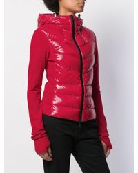 3 MONCLER GRENOBLE Red Cropped-Daunenjacke