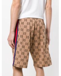 brown gucci shorts