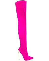 Botas largas Techno Blade Casadei de Seda de color Rosa | Lyst