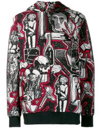 Paul Smith コットン スカル パーカー カラー ブラック メンズ Lyst