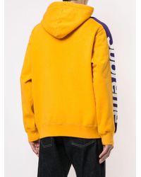 supreme sideline hoodie yellow