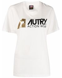 Autry White T-Shirt mit Logo