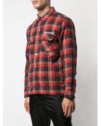 Supreme X Independent Quilted Flannel Shirt in Red for Men - Lyst