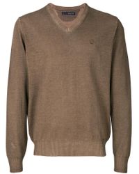 Maglione con scollo a VJeckerson in Cotone da Uomo colore Marrone | Lyst