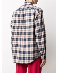 Camicia Paperino a quadriGucci in Lino da Uomo colore Blu | Lyst