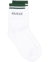 Gucci Katoen Sokken Met Logo in het Wit voor heren - Lyst