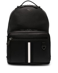 bally leather backpack