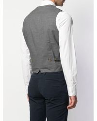 Eleventy Einreihige Weste in Gray für Herren
