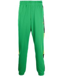 adidas Cotton Casual Track Bottoms in Green for Men - Lyst