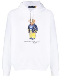 white ralph lauren hoodie mens