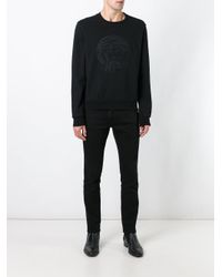 Versace Cotton ' Gym' Sweatshirt in Black for Men - Lyst